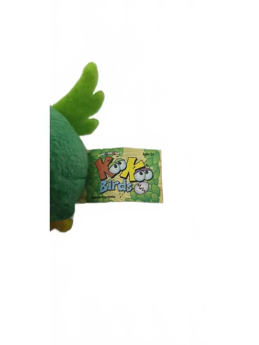 Koko Birds Plush Toy Green and Pink Bird